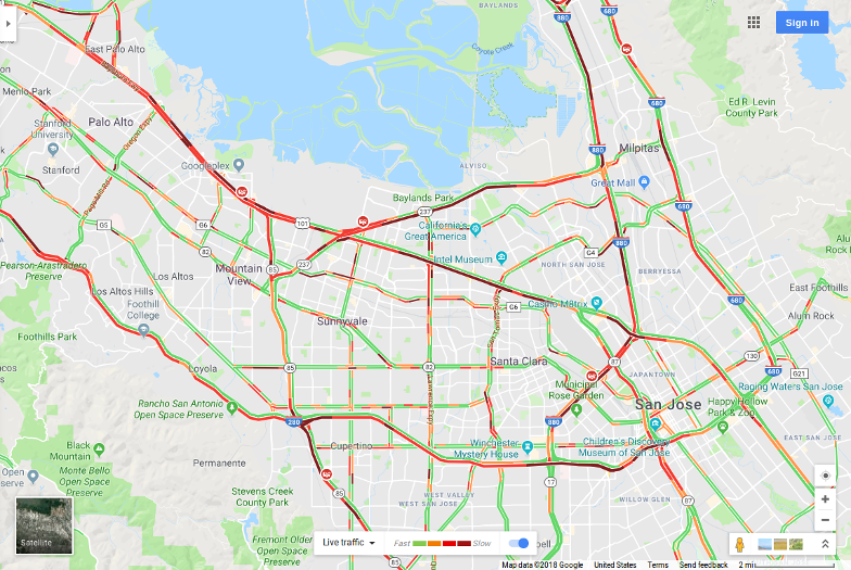 Traffic map