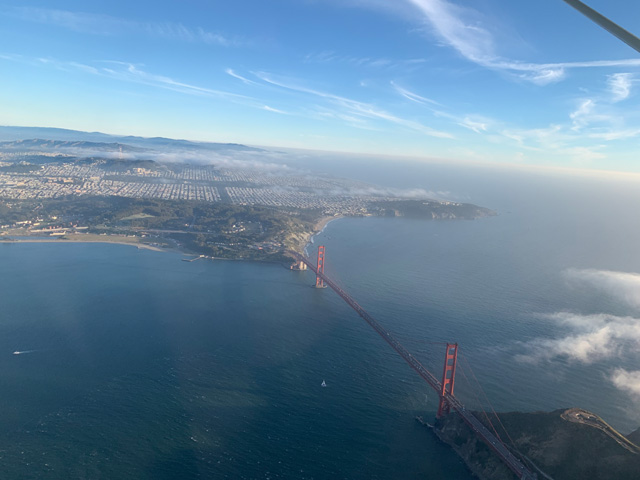 Golden Gate Bridge from the air