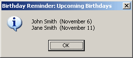 Birthday Reminder